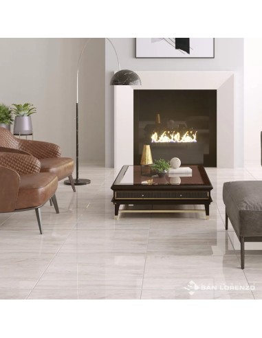 Travertino Bianco 57.7x57.7 - Porcelanato - San Lorenzo