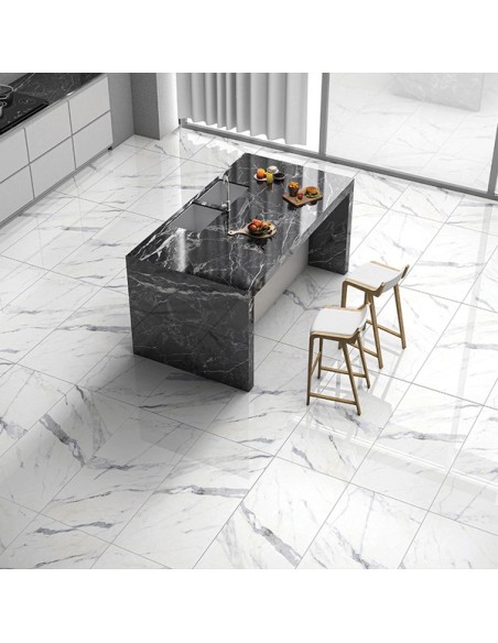 Statuario Snow 60x120 - Porcelanato - Somany