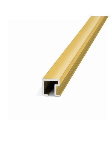 Listello Cuadrado Aluminio Oro Mate 9x9mm - Atrim