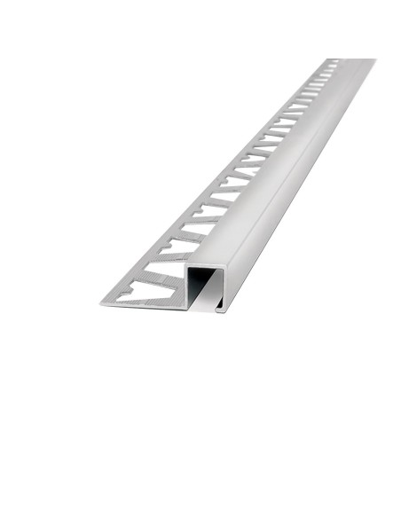 Guardacanto Quadra Cromo Brillante 10 mm x 5 mm x 2,5 m - Atrim