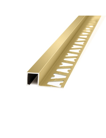 Guardacanto Quadra Oro Brillante 10 mm x 5 mm x 2,5 m - Atrim