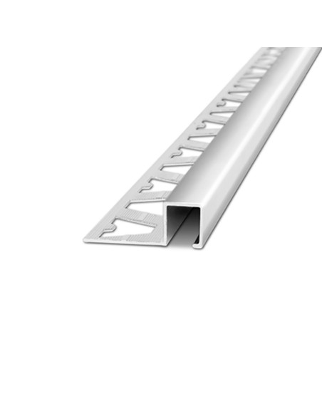 Guardacanto Quadra Peltre Brillante 10 mm x 5 mm x 2,5 m - Atrim