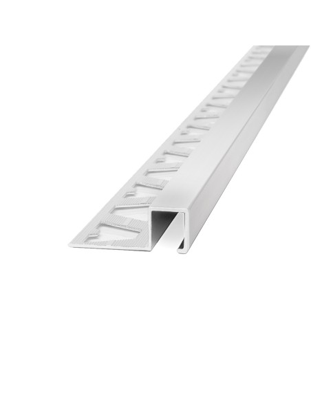 Guardacanto Quadra Peltre Brillante 12 mm x 10 mm x 2,5 m - Atrim