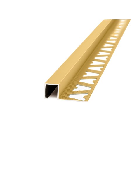 Guardacanto Quadra Oro Mate 12 mm x 10 mm x 2,5 m - Atrim