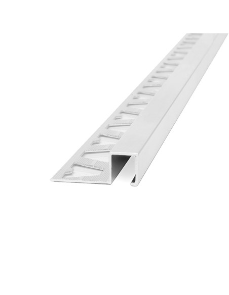 Guardacanto Quadra Cromo Brillante 12 mm x 10 mm x 2,5 m - Atrim