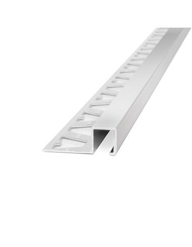 Guardacanto Quadra Cromo Brillante 12 mm x 8 mm x 2,5 m - Atrim