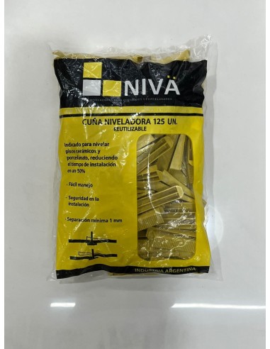 Cuña Niveladora x125 Unidades - Niveladores - Niva