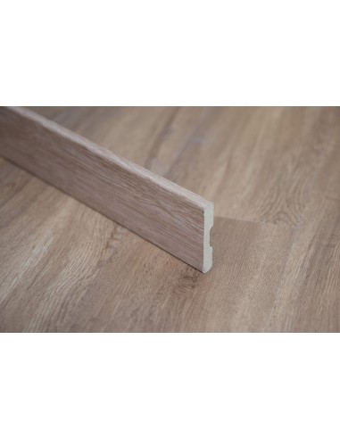 Zócalo PVC Símil Madera Roble/Maple 8cm - Yuka