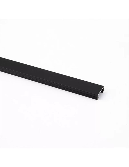 Listel Recto Aluminio Negro 20mm x 10mm x 2,5m - Moldumet