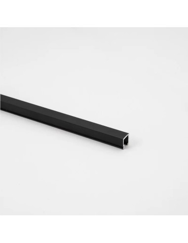 Listel Recto Aluminio Negro Mate 10mm x 10mm x 2,5m - Moldumet