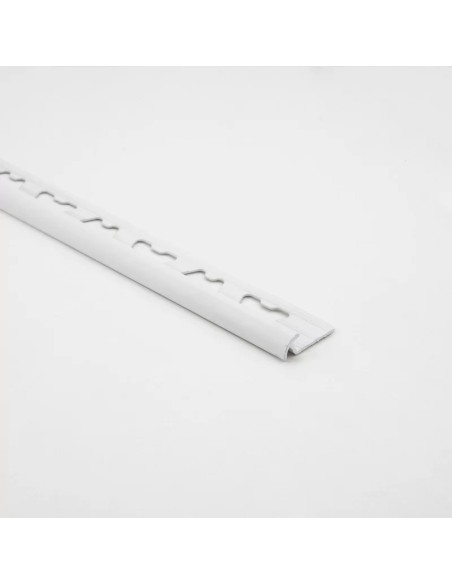 Guardacanto Aluminio Blanco Mate 9mm x 2,5m - Moldumet