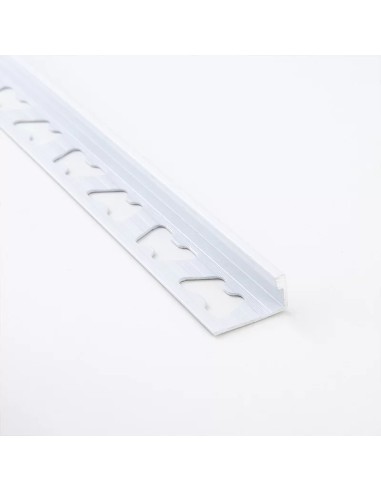 Perfil L Aluminio Blanco 10mm x 2,5m - Moldumet