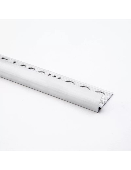 Guardacanto Aluminio Anodizado Blanco 9mm x 2,5m - Moldumet