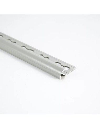 Guardacanto Aluminio Anodizado Gris 9mm x 2,5m - Moldumet