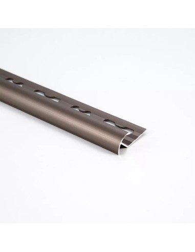 Guardacanto Aluminio Anodizado Bronce 9mm x 2,5m - Moldumet