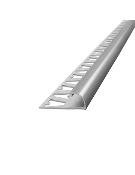 Guardacanto Bullnose Cromo Brillante 10 mm x 10 mm x 2,5 m - Atrim