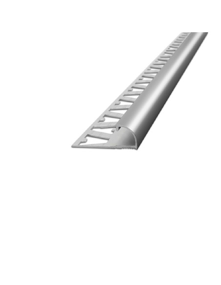 Guardacanto Bullnose Peltre Brillante 10 mm x 10 mm x 2,5 m - Atrim