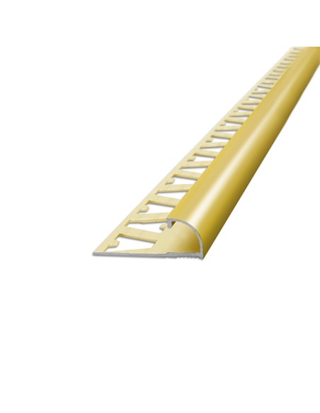 Guardacanto Bullnose Oro Brillante 10 mm x 10 mm x 2,5 m - Atrim